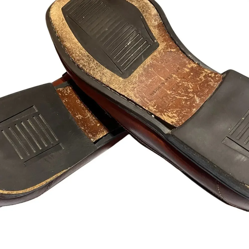 Vintage men's Johnston & MUrphy tassled slip on dress shoes  Size 10